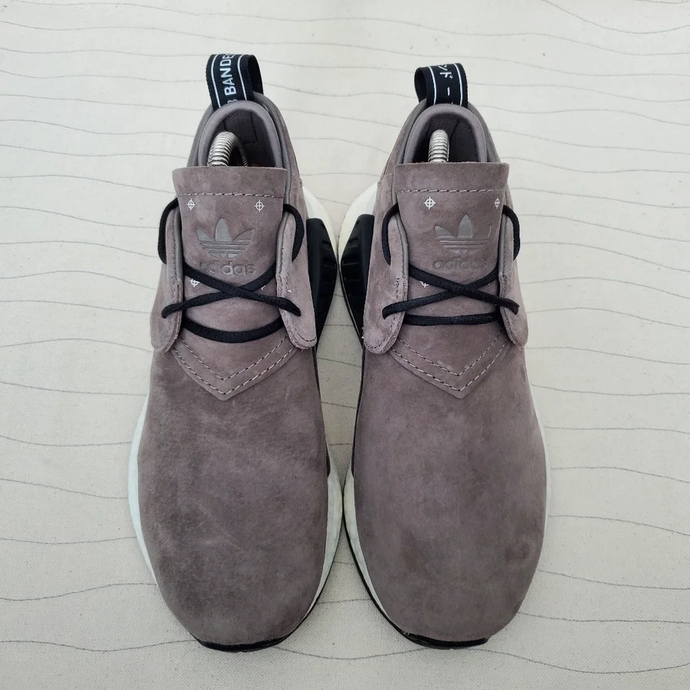 Adidas Mens NMD_C2 Boost Suede Sand/White Sneakers Shoes BY9913 Size 5